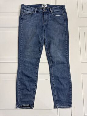 Paige Jeans Womens Sz 30 Verdugo Crop Mid Rise Skinny Blue Denim Jeans